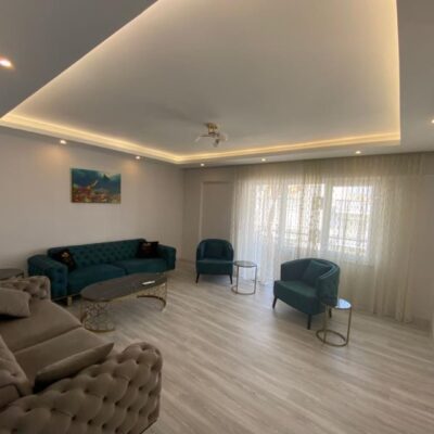 Billig møbleret 3 værelses lejlighed til salg i Oba Alanya 29