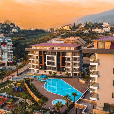Full Activity Cheap 3 Room Apartment For Sale In Kestel Alanya 15
