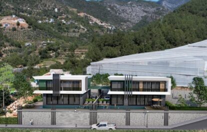 Luksus 5 roms villa fra prosjekt til salgs i Oba Alanya 9