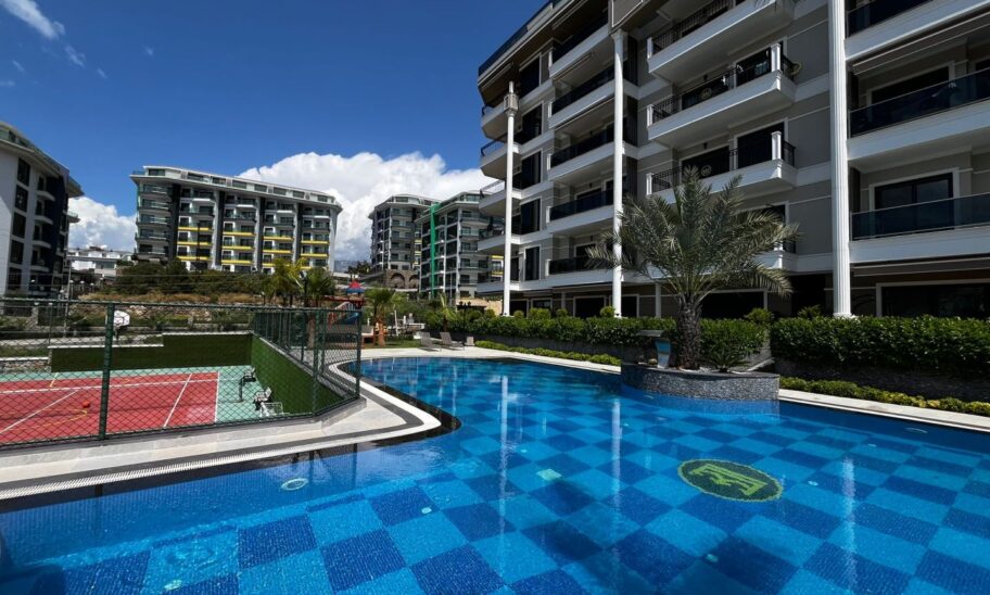Luksusowy apartament typu duplex z 4 pokojami i widokiem na morze na sprzedaż w Kargicak Alanya 2
