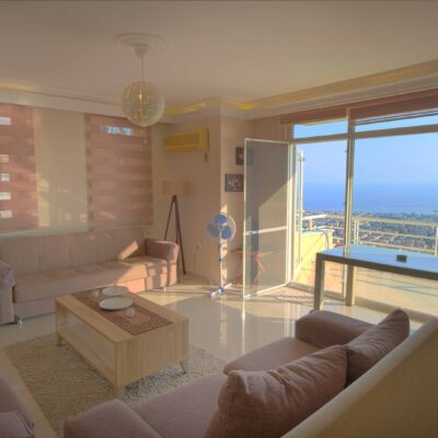 3-pokojowe mieszkanie z widokiem na morze na sprzedaż w Bektas Alanya 2