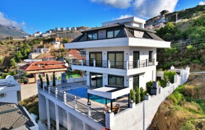 Suitable For Citizenship 5 Room Luxury Villa For Sale In Kargicak Alanya 14