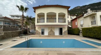 Turkish Residence Permit Bektas Alanya Triplex Villa for sale – SSO-0805