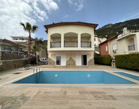Suitable For Settlement 5 Room Triplex Villa For Sale In Bektas Alanya 1