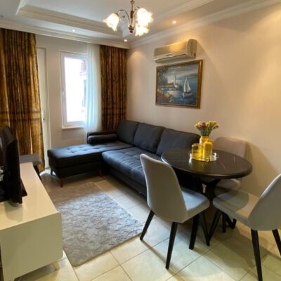 Central Furnished 2 Room Flat For Sale In Cleopatra Alanya 2
