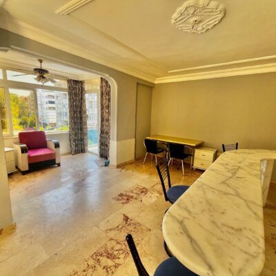 Billig møblert 3 roms leilighet til salgs i Oba Alanya 12