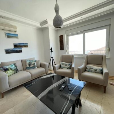 Møblert 4-roms privat villa til salgs i Bektas Alanya 6
