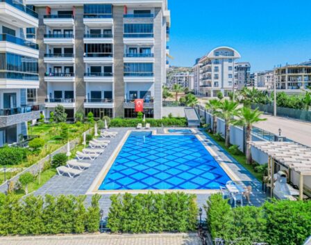 Luxe gemeubileerd 2 kamer appartement te koop in Kargicak Alanya 1