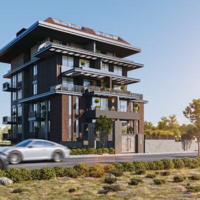Klare til å flytte leiligheter fra prosjekt til salgs i Kestel Alanya 2