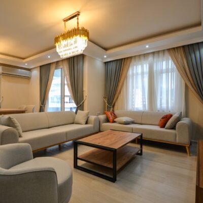 Beachfront Furnished 2 Room Flat For Sale In Kestel Alanya 7