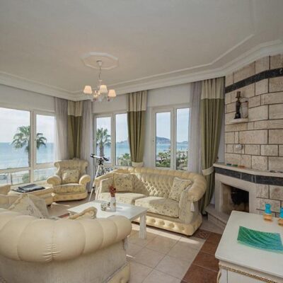Beachfront Furnished 4 Room Apartment For Sale In Tosmur Alanya 3