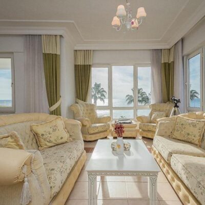 Beachfront Furnished 4 Room Apartment For Sale In Tosmur Alanya 13