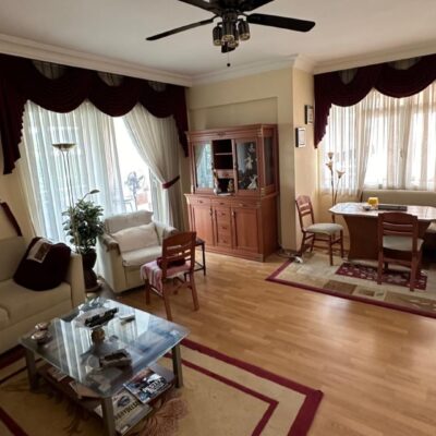 + Billig møbleret 3 værelses lejlighed til salg i Oba Alanya 9