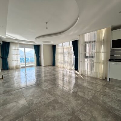 Full Activity Cheap 3 Room Apartment For Sale In Cikcilli Alanya 7