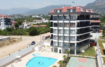 Full Activity Furnished 2 Room Flat For Sale In Kestel Alanya 2