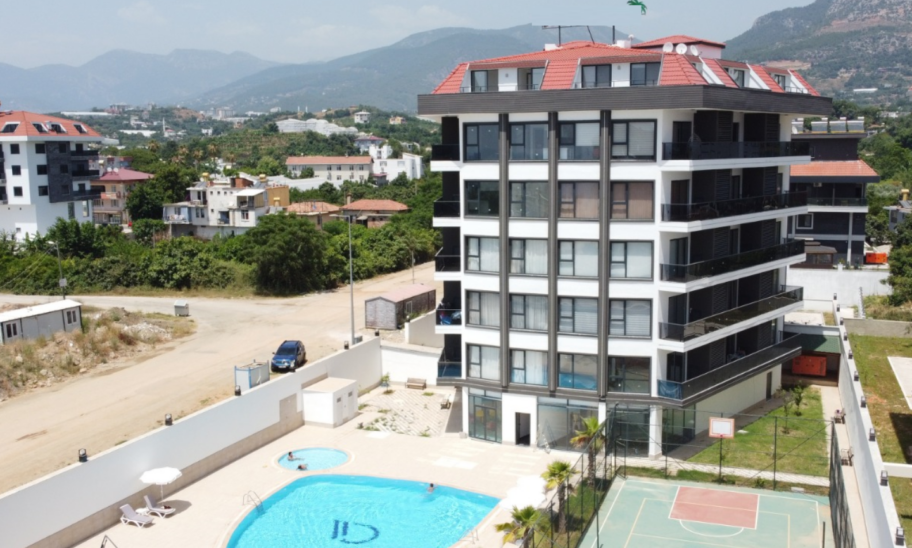 Full Activity Furnished 2 Room Flat For Sale In Kestel Alanya 2