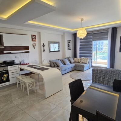 Full aktivitet Møblert 2-roms leilighet til salgs i Mahmutlar Alanya 10