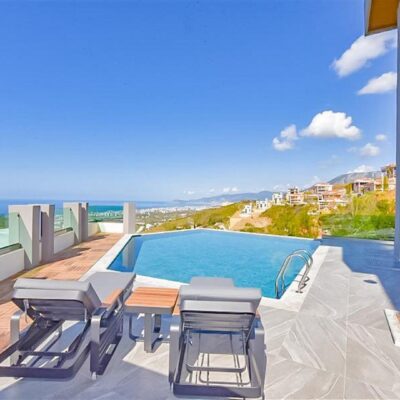 Alanya Kargıcak'ta Satılık Lüks Deniz Manzaralı 5 Odalı Tripleks Villa 2