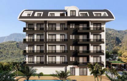 Nowo wybudowany apartament typu duplex z 4 pokojami na sprzedaż w Oba Alanya 1