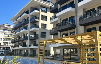 Na sprzedaż dwupokojowy apartament z 3 pokojami z widokiem na morze w Kestel Alanya 5