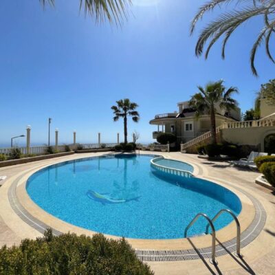 Sea View Furnished 4 Room Duplex For Sale In Tepe Alanya 10