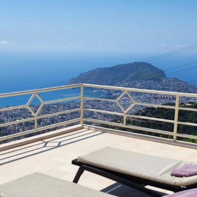 Sea View Furnished 5 Room Villa For Sale In Bektas Alanya 13