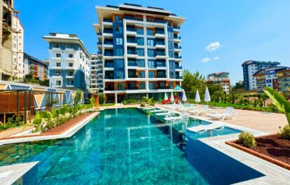 Goedkope 2 kamer appartement te koop in Avsallar Alanya 1