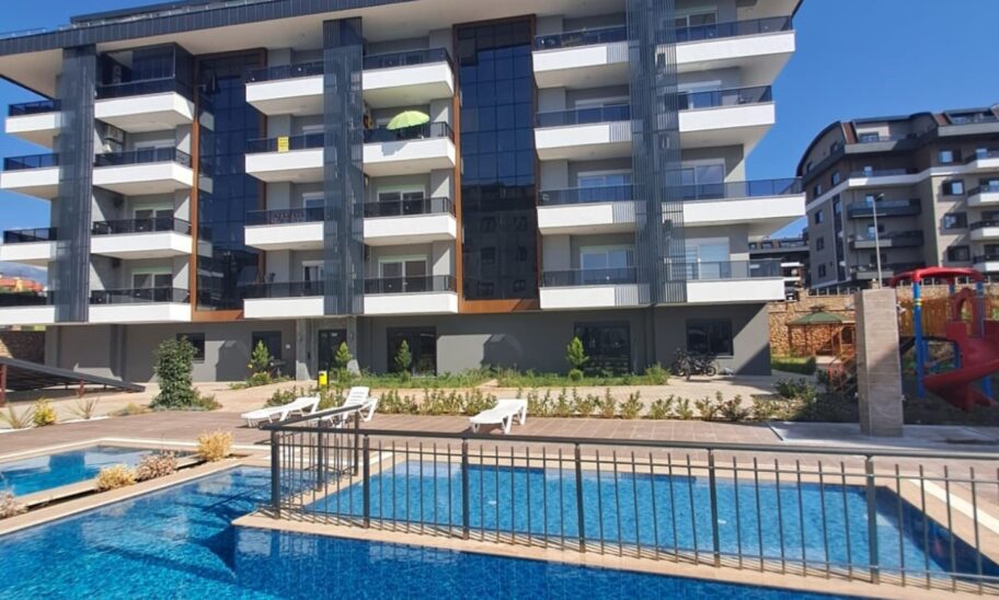 Tani 3-pokojowy apartament dwupoziomowy na sprzedaż w Oba Alanya 3