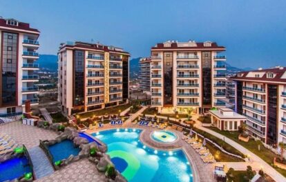 Volledig gemeubileerd 3-kamerappartement te koop in Cikcilli Alanya 3