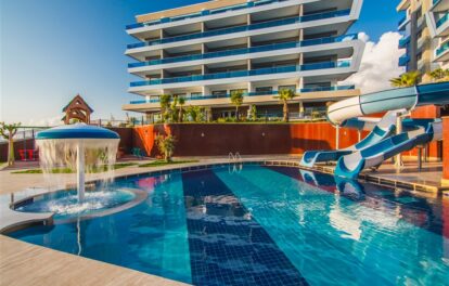 Volledig gemeubileerd 3-kamerappartement te koop in Kestel Alanya 2