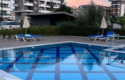 Sea View Furnished 2 Room Flat For Sale In Kargicak Alanya 2