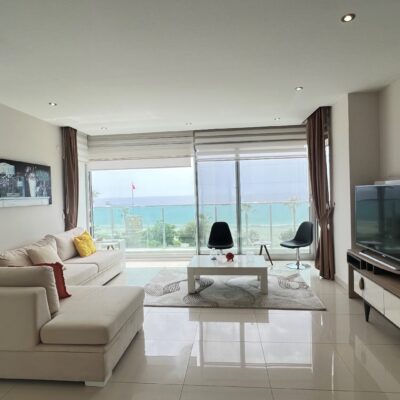 Beachfront Furnished 3 Room Apartment For Sale In Kestel Alanya 1