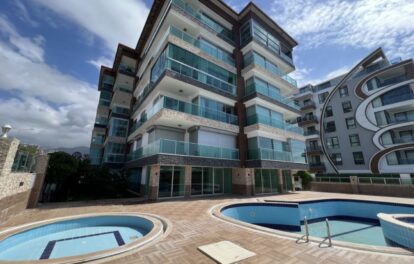 Beachfront Furnished 3 Room Apartment For Sale In Kestel Alanya 2