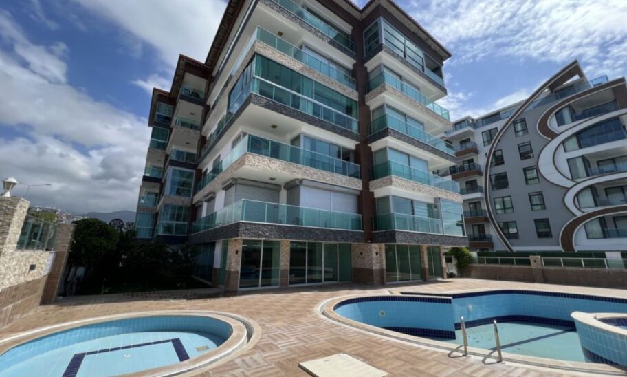 Beachfront Furnished 3 Room Apartment For Sale In Kestel Alanya 2