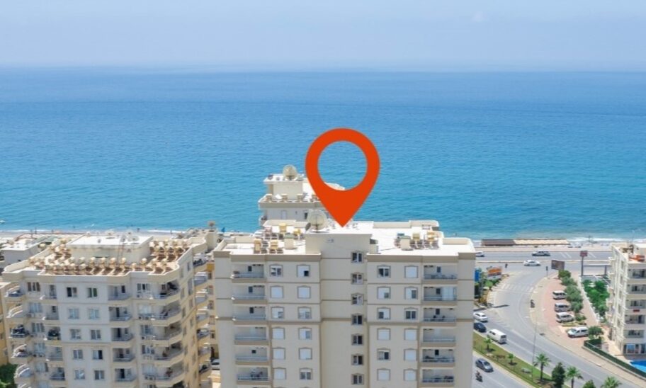 Beachfront Furnished 3 Room Apartment For Sale In Tosmur Alanya 12