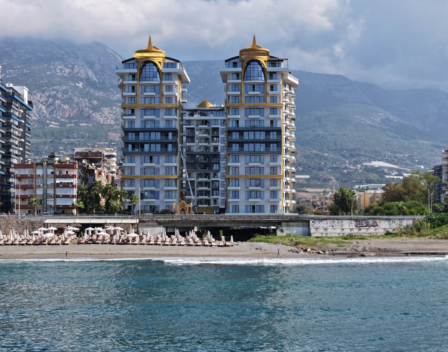 Beachfront Luxury Furnished 3 Room Apartment For Sale In Mahmutlar Alanya 1