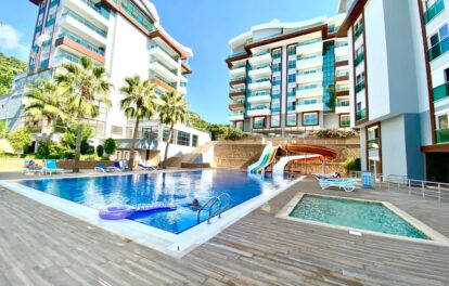 Goedkoop gemeubileerd 2 kamer appartement te koop in Kargicak Alanya 6