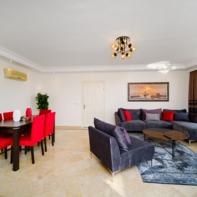 Goedkoop gemeubileerd 3 kamer appartement te koop in Tosmur Alanya 10