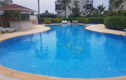 Close To Sea Furnished 2 Room Flat For Sale In Kestel Alanya 2