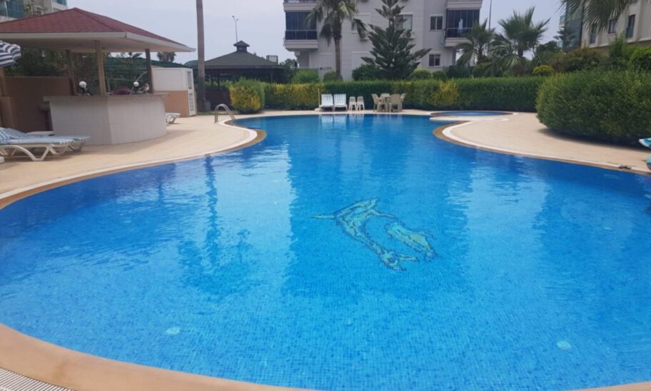 Close To Sea Furnished 2 Room Flat For Sale In Kestel Alanya 2