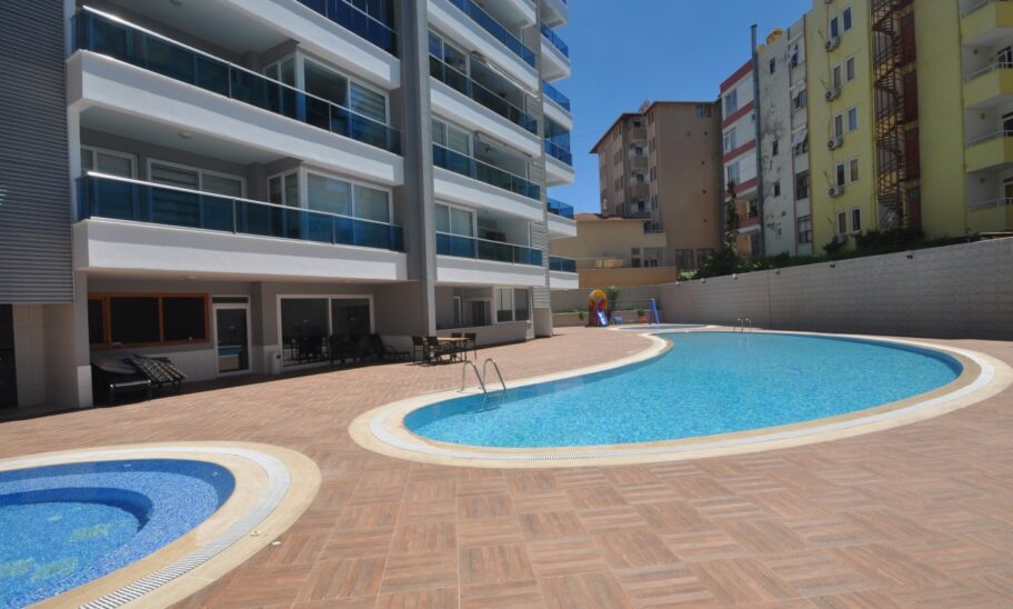 Close To Sea Furnished 3 Room Apartment For Sale In Tosmur Alanya 1