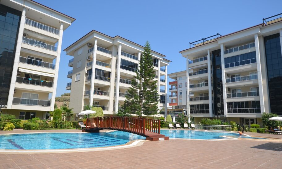 Volledig gemeubileerd 2-kamerappartement te koop in Kestel Alanya 2