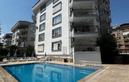 Gemeubileerd goedkoop 3 kamer appartement te koop in Oba Alanya 13