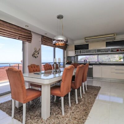 Sea View Furnished Luxury 8 Room Villa For Sale In Alanya 2