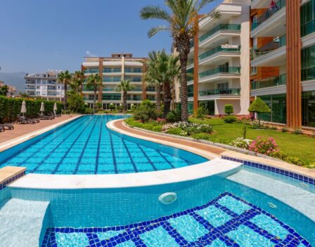 Geschikt voor staatsburgerschap 4 kamer penthouse duplex te koop in Oba Alanya 15